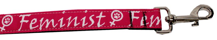 Feminist Nylon Pet Leash 1in by 6ft